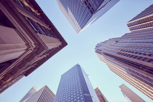 City skyscrapers