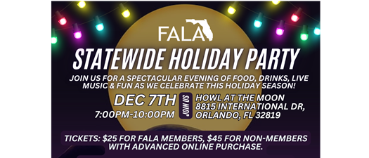 Statewide Holiday Party Sponsor Registration | 12.7.2024 