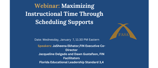 Maximizing Instructional Time Through Scheduling Supports