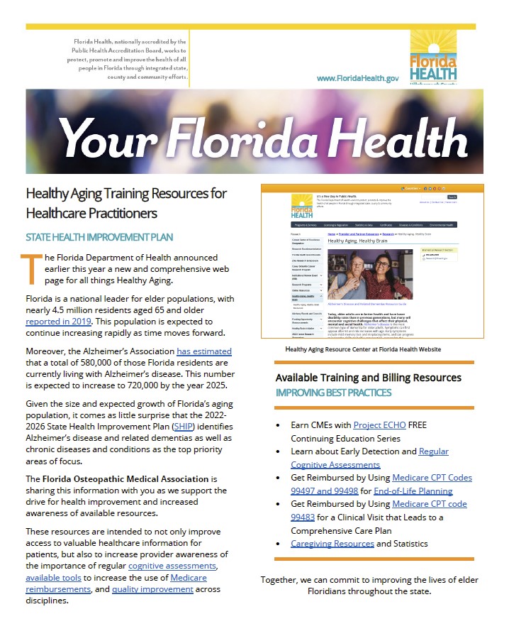 Healthy Aging Newsletter