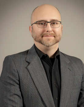 white male, smile, glasses