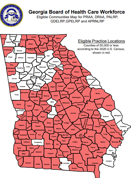 GBHCW Rural Counties Map 2020