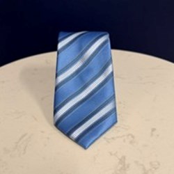 Blue Stripe Tie - Extra Length