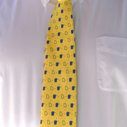 Yellow Floss Tie - Regular Length 