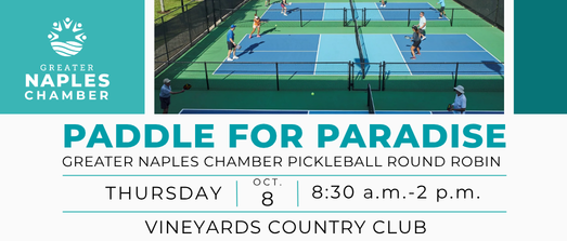 Paddle for Paradise: Naples Chamber Pickleball Round Robin