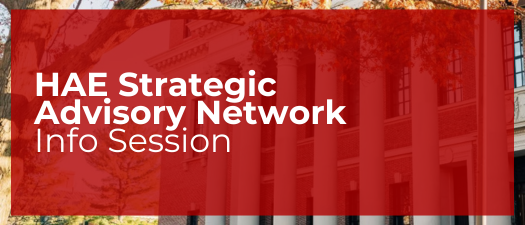 HAE Strategic Advisory Network Info Session