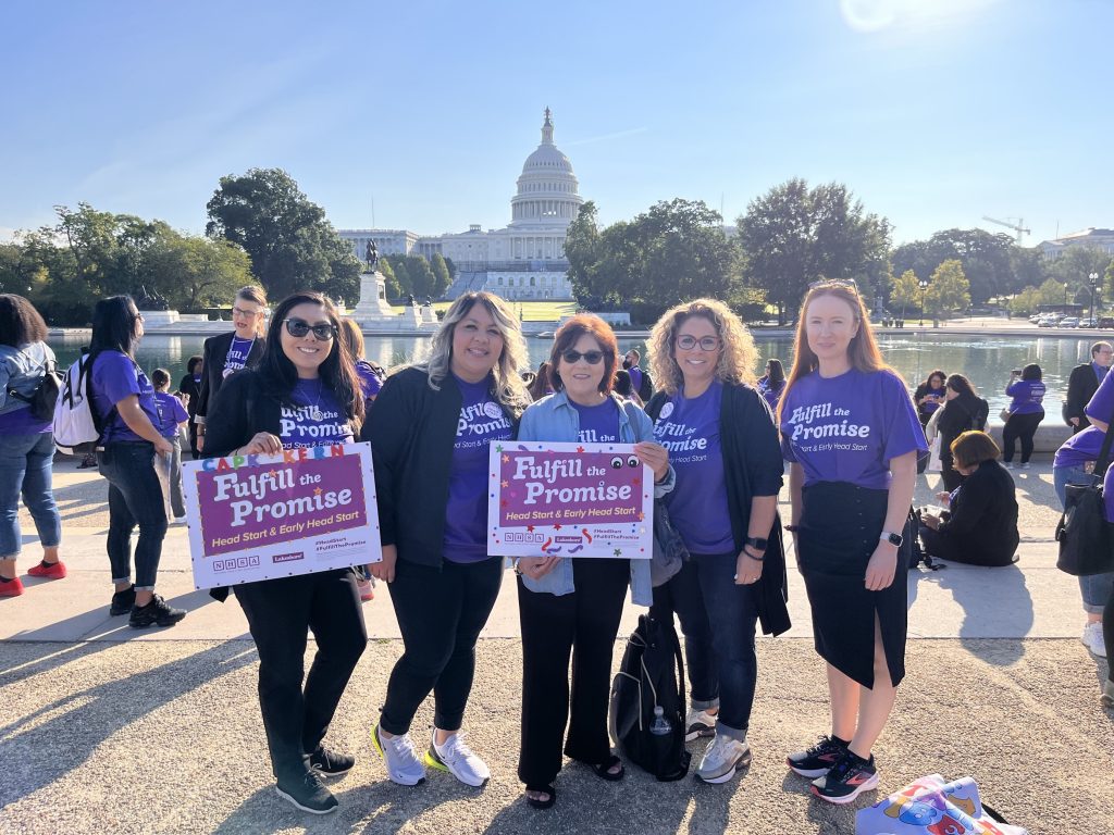 HSC Executive Director Melanee Cottrill with other California Head Start advocates at the NHSA Rally on the Hill, Washington, D.C.