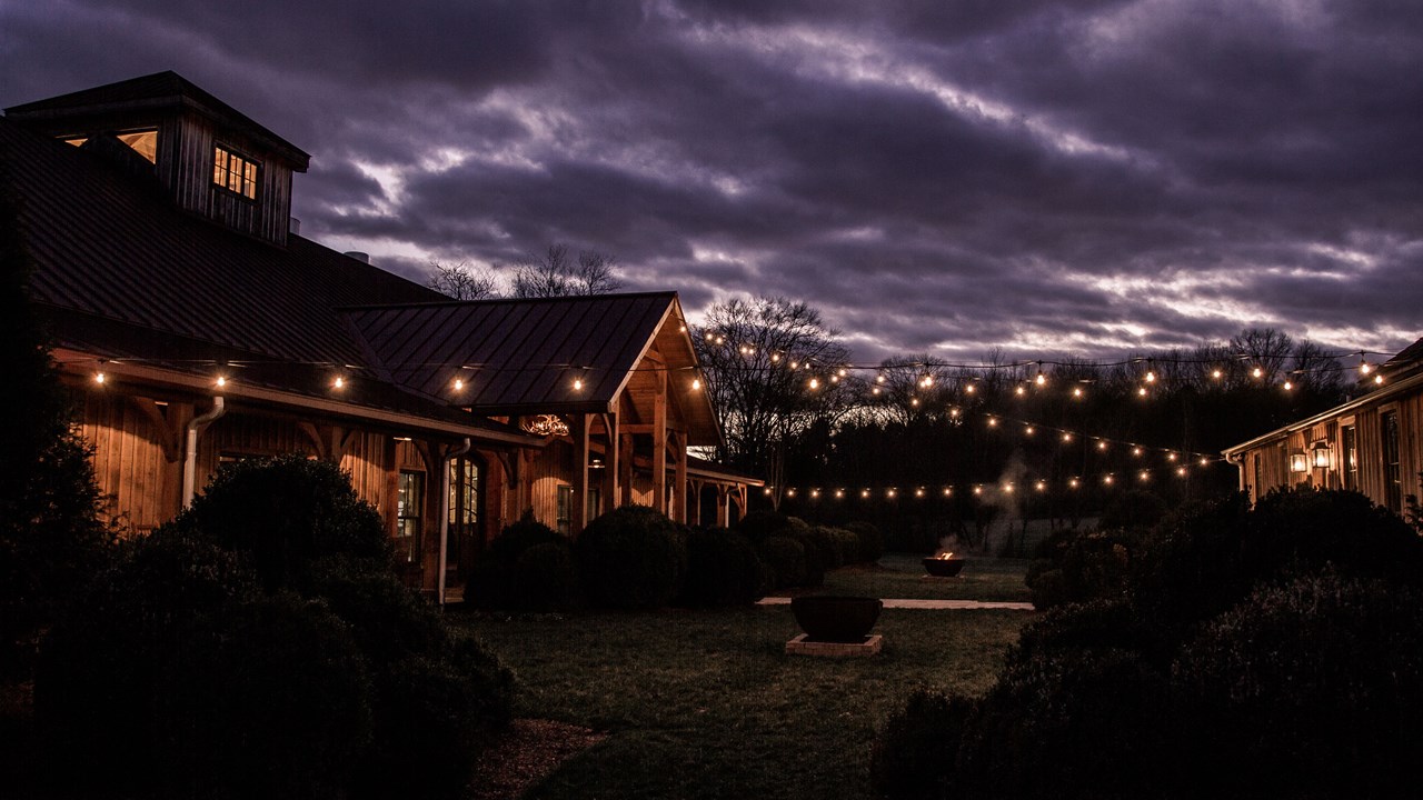 Night falls on the LFD Courtyard