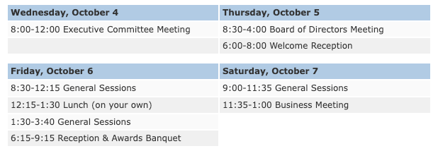 2017 Annual Schedule