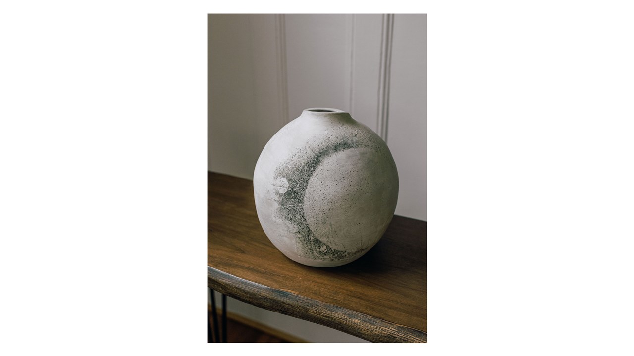 Moon Vessel, Sculptural ceramic piece