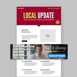 Banner Ad in Newsletter (Eat Drink Local Season)