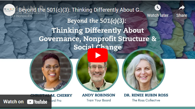 Thumbnail for "Beyond the 501(c)(3)" Webinar