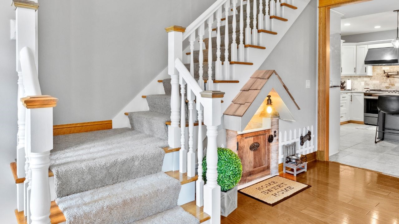 Being "in the doghouse" has a whole 'nother meaning in this home!