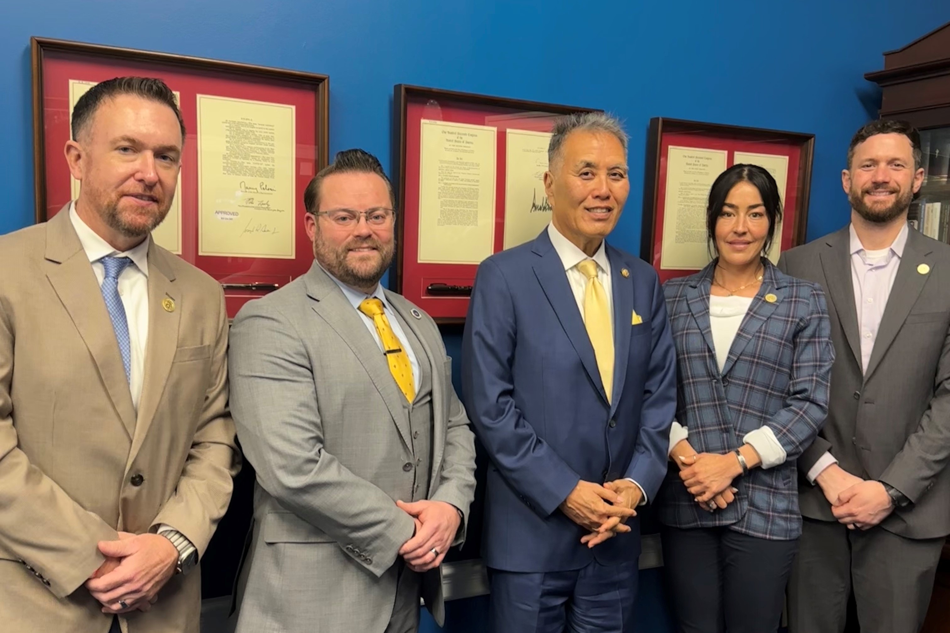 NACVSO Board members with Ranking Member Takano