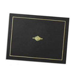 Silver Foil-Stamped Certificate Jacket (hunter green) (Sold in packs of 10)