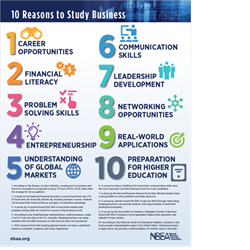 "Reasons To Study Business" - 11x17 Poster