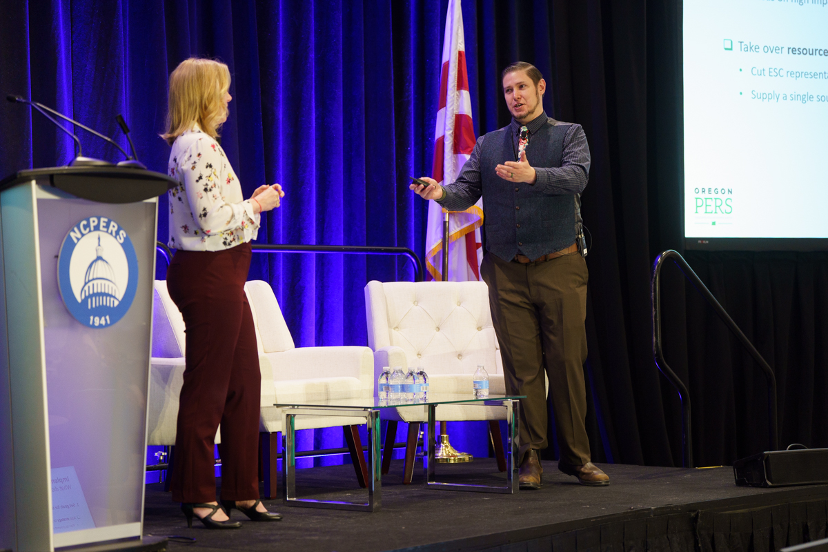 Shawn Harper and Jonathan Yost shared scalable strategies to optimize communications to employers and improve the experience for plan participants and retirees.