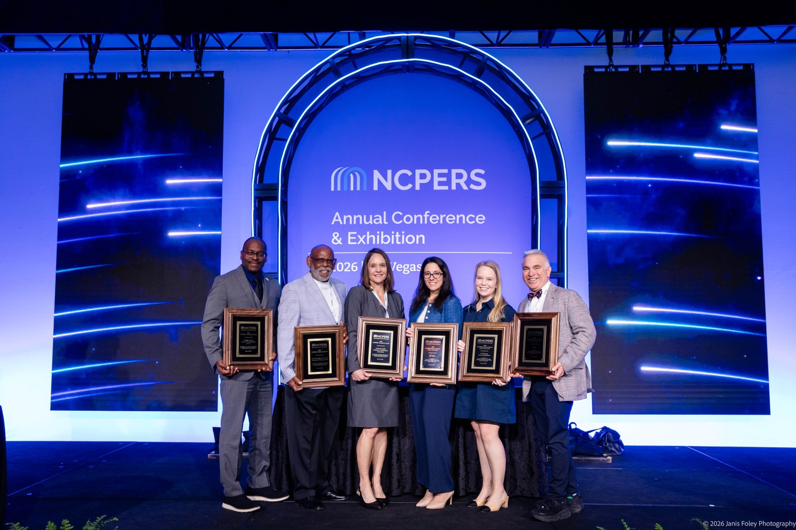 NCPERS honored the recipients of its 2026 Champions Award and Pension Partners of the Year Award in Las Vegas on May 19.