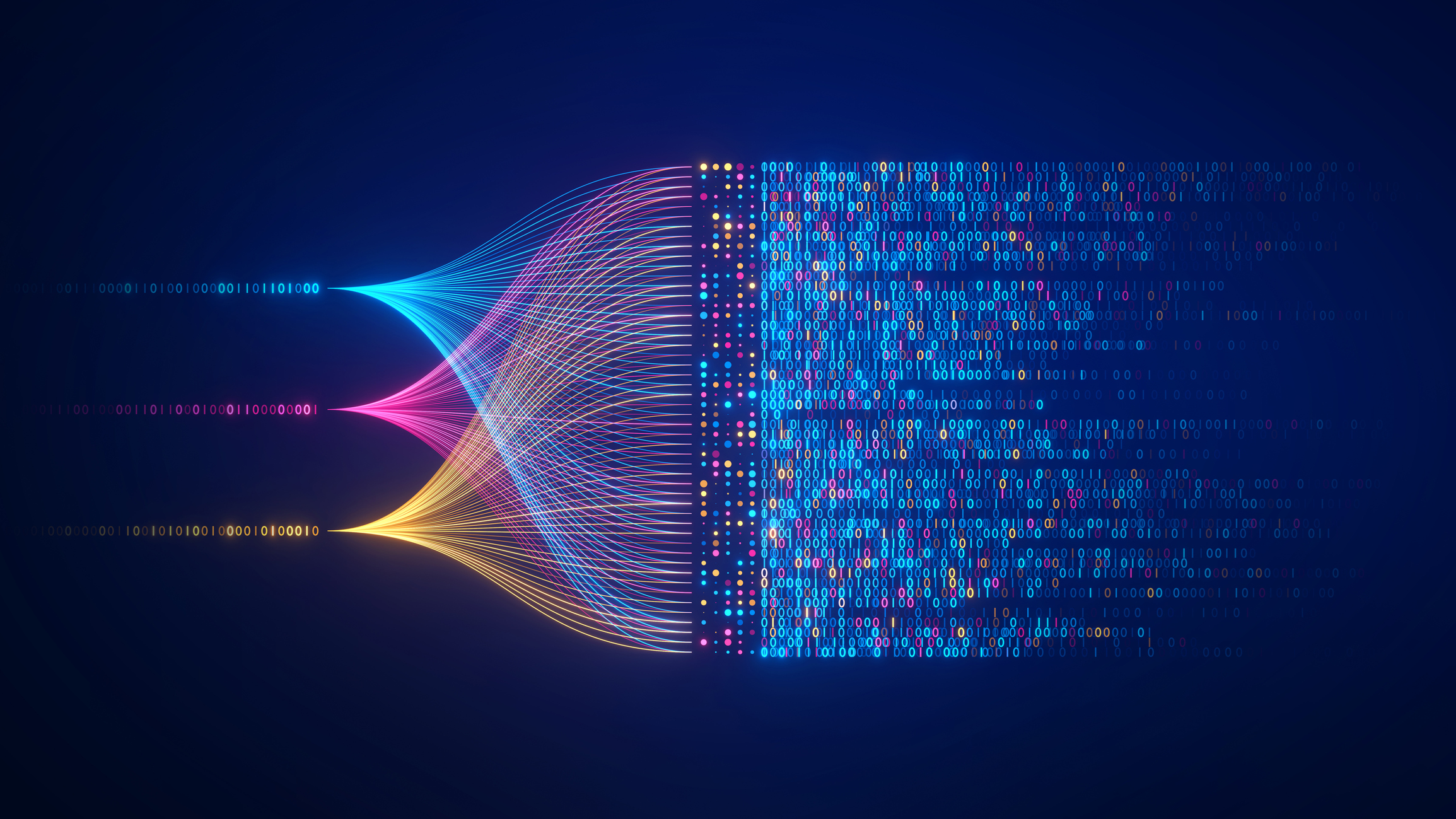 Abstract visualization of data processing