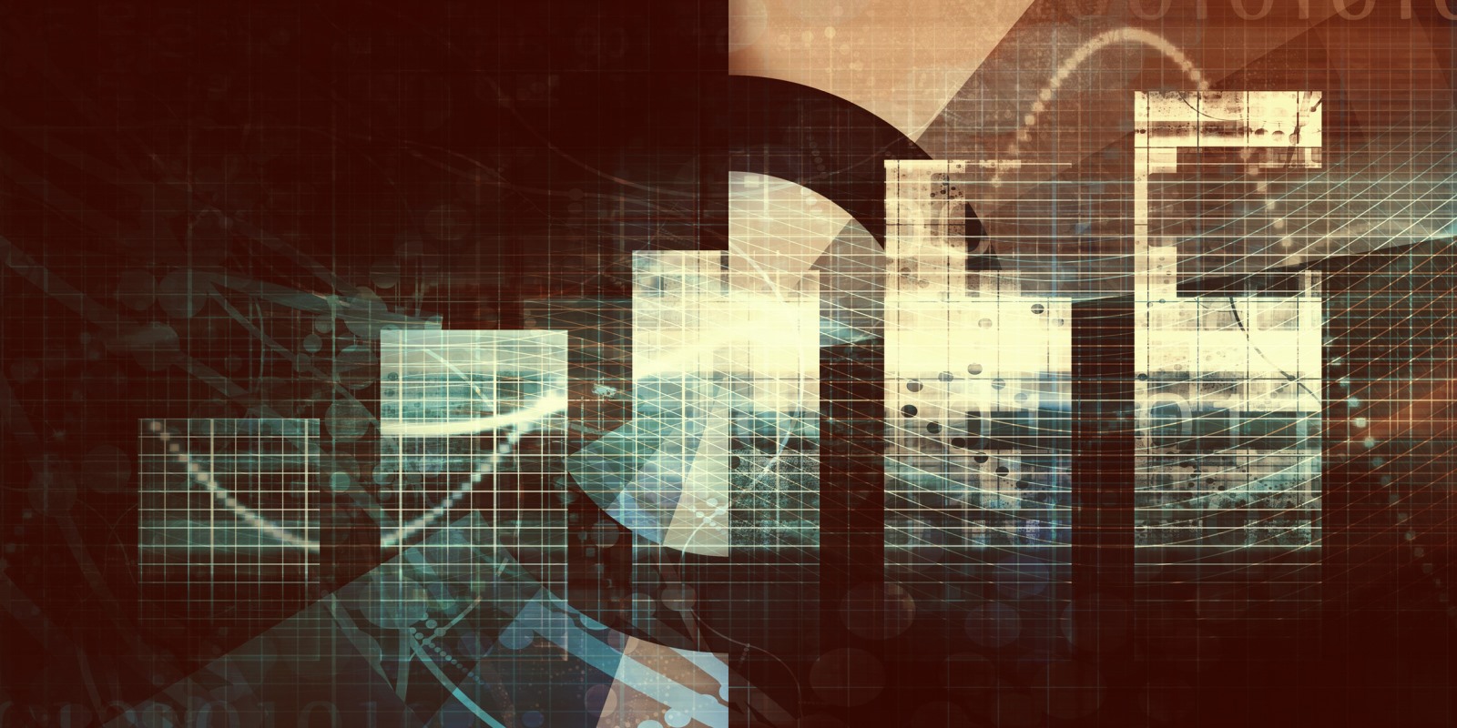Abstract financial data visualization representing public pension portfolio risk