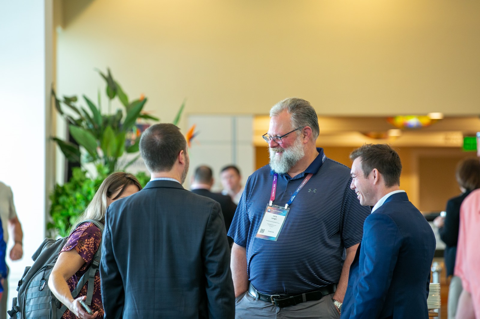 Attendees mingle in between sessions at NCPERS 2025 Fall Conference in Fort Lauderdale