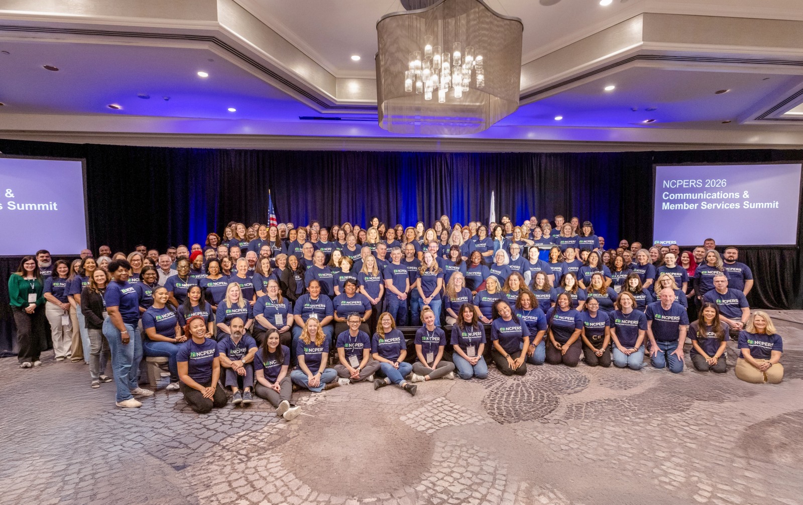 Group shot of attendees at the 2026 NCPERS Communications & Member Services Summit