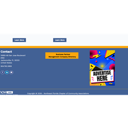 2027 Website add bottom of website pages One Quarter (3 Months)