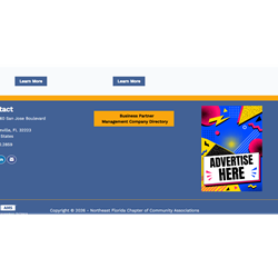 2026 Website Ad Bottom of website pages (for the rest of 2026)