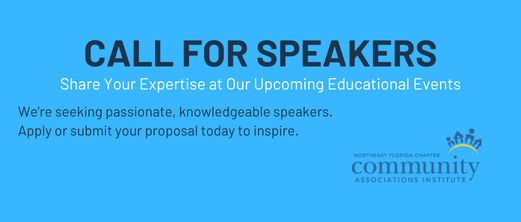 Speaker's Bureau Call for Applications for Education Events