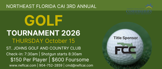 Third Annual Golf Tournament Sponsorships