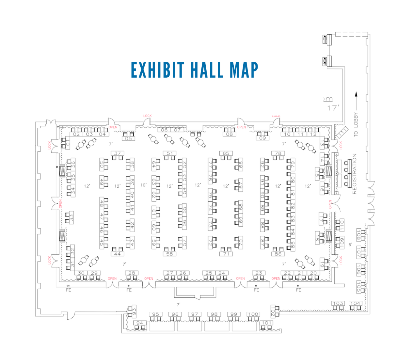 Exhibit Hall Map 2026
