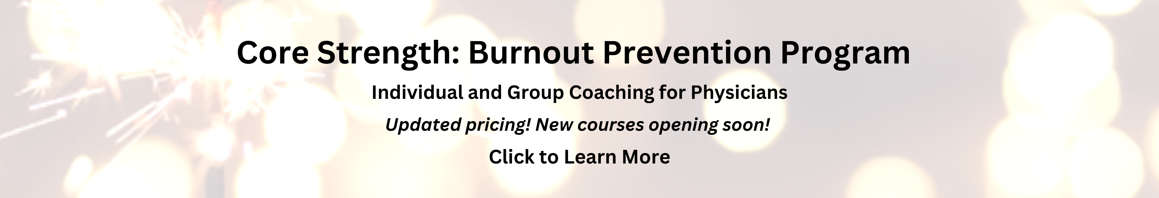 Core Strength Burnout Prevention Program
