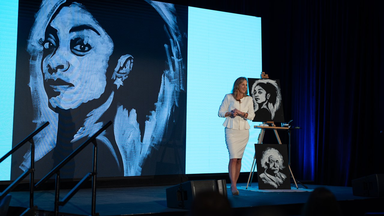 Heather Hodges - The Art & Science of Leading Innovation Keynote and Speed Paintings