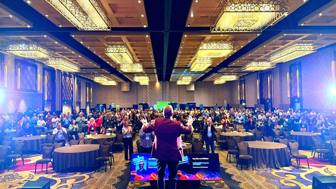 Emceeing an  international conference