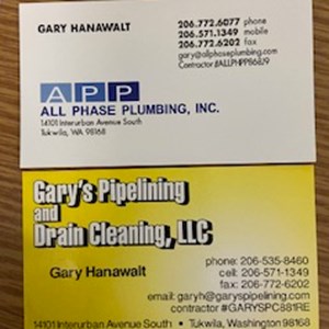 Photo of All Phase Plumbing/Garys Pipelining and Drain Cleaning LLC