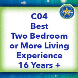 C04 Best Two Bedroom Living Experience 16 Years and Older