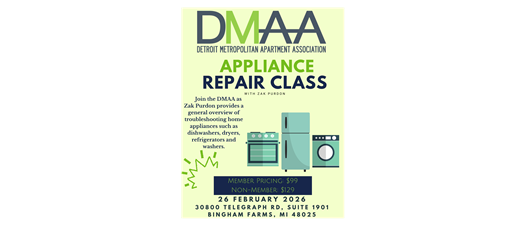 DMAA | Appliance Repair Class with Zak Purdon