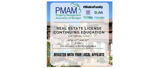 Continuing Education for Real Estate Professionals LIVE Virtual