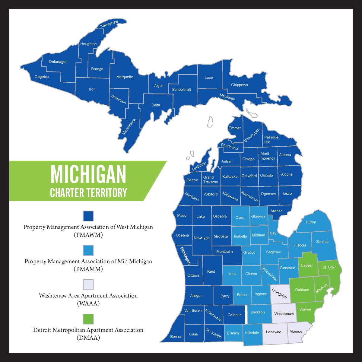 Michigan Charter Territory Map