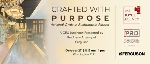 Crafted with Purpose:  Artisanal Craft in Sustainable Spaces