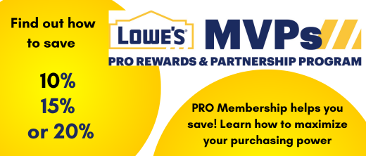 Lowe's PRO Program Webinar