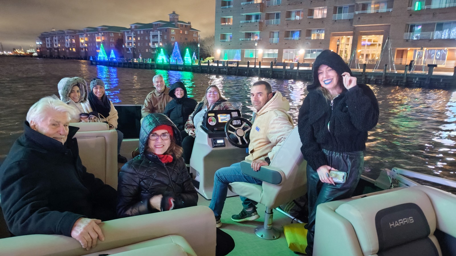 People on boat in Norfolk