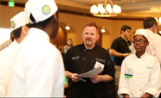 Chef coaches younger students