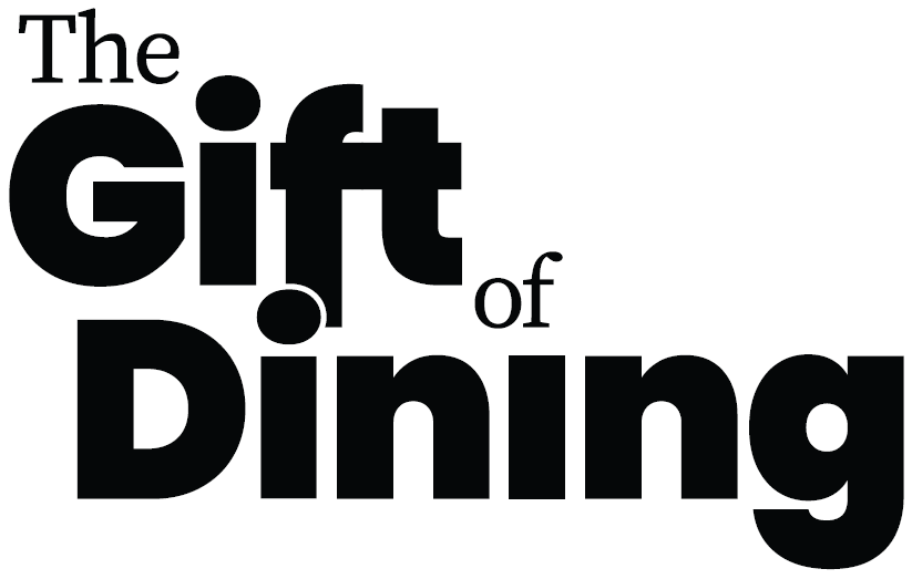The gift of dining typed logo
