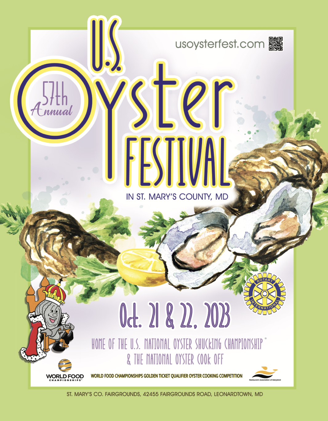 Flyer: 57th annual US Oyster Festival