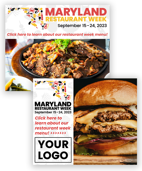 Restaurant Week advertisement graphics