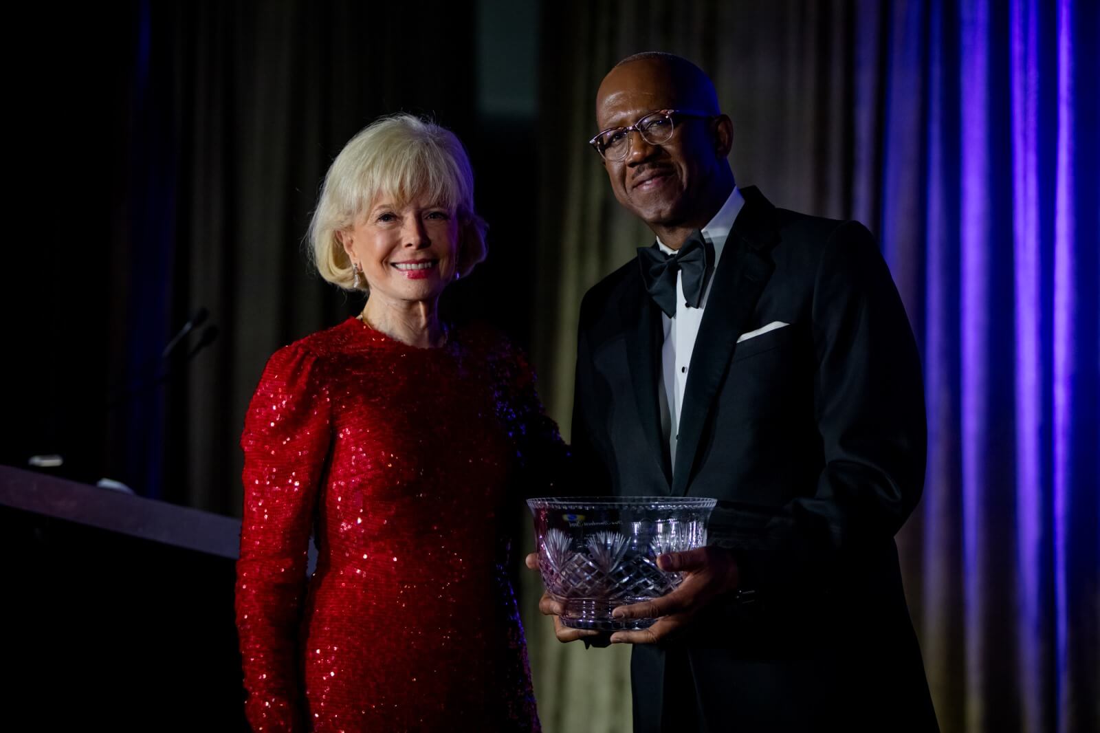 Lesley Stahl and Pierre Thomas