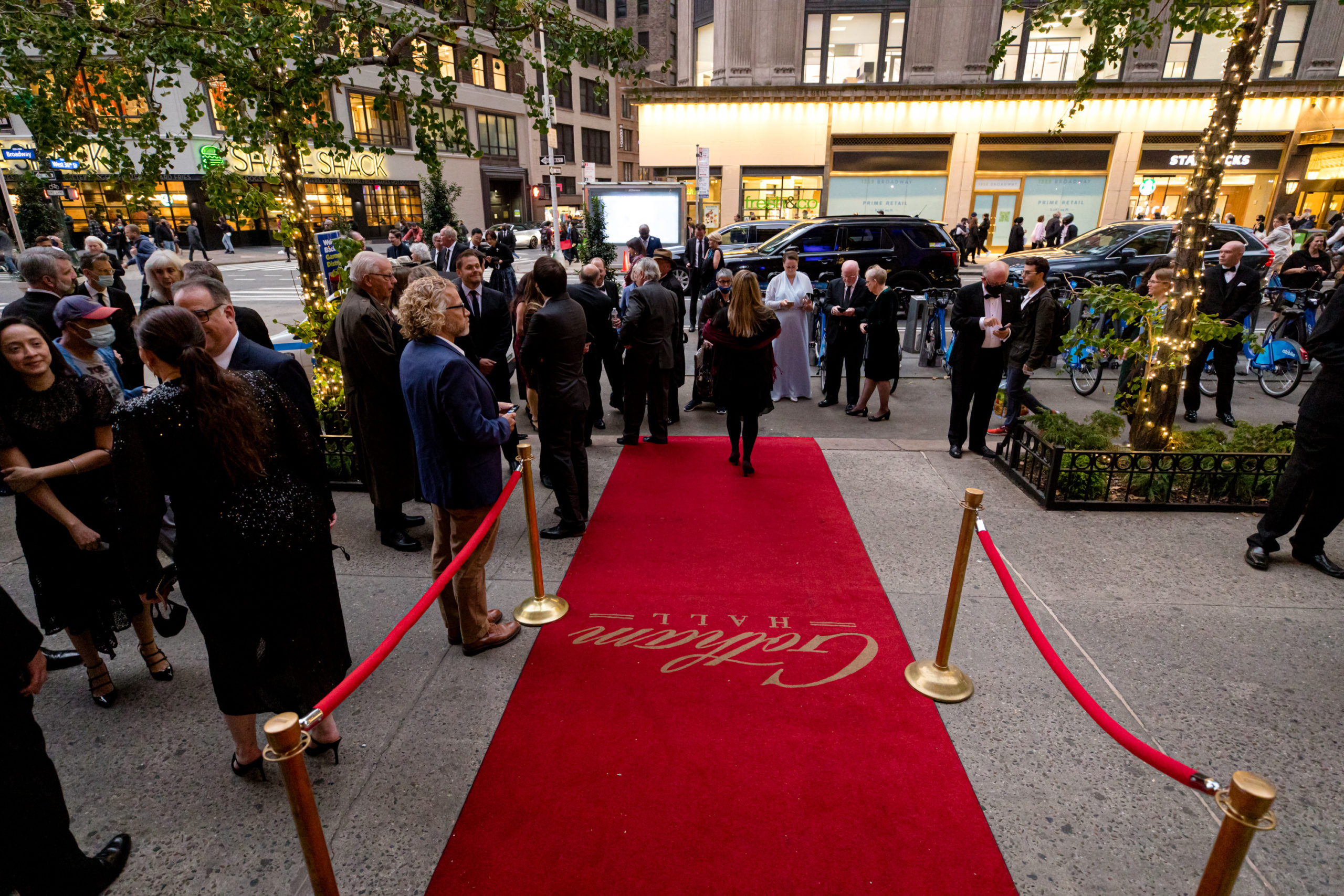 red carpet outside Gotham Hall