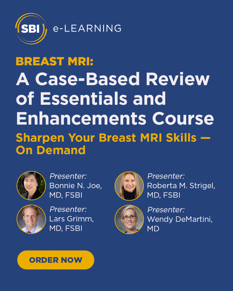 Society of Breast Imaging (SBI) Breast MRI Speakers
