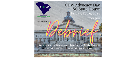 Debrief Chw Advocacy Day South Carolina Community Health Worker Association 